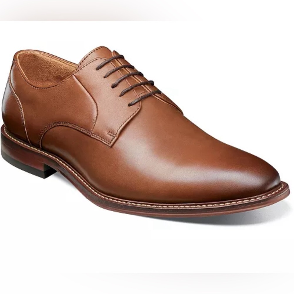 Stacy Adams Marlton Plains Toe Oxfords. Men’s size 10. Chocolate Brown Leather